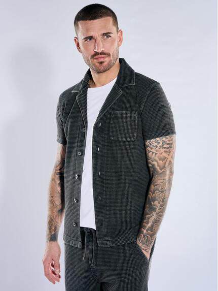 emilio adani Herren Sweat Homewear aus Baumwolle mit Kragen Anthrazit 40516