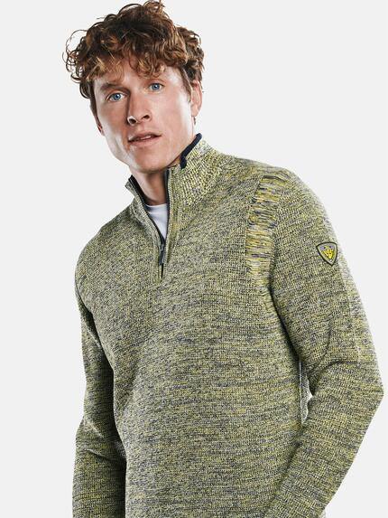 engbers Herren Troyer Pullover mit Stehkragen Gelb 30911 engbers Herren Troyer Pullover mit Stehkragen Gelb 30911