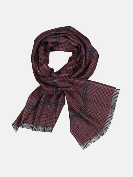 engbers Schal gemustert Bordeaux