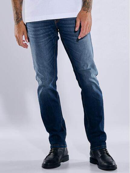 emilio adani Herren Super-Stretch-Jeans slim fit Blau 37400