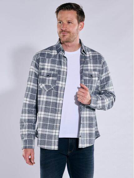 engbers Overshirt kariert Anthrazit