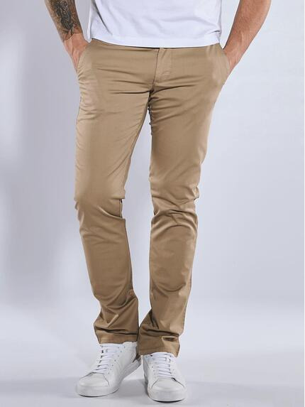 emilio adani Chino mit Tunnelzug Beige