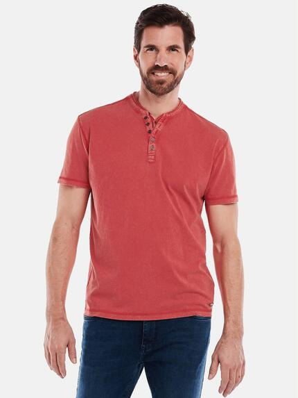 engbers Henley-Shirt uni Pink