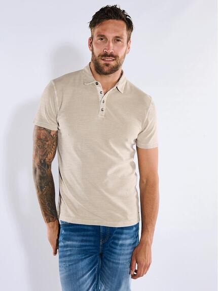 emilio adani Polo-Shirt strukturiert Beige