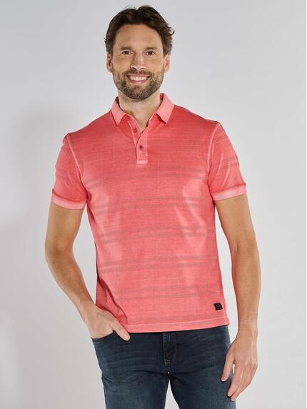 engbers Polo-Shirt strukturiert Hellrot