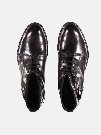 emilio adani Herren Rustikale Lederboots Dunkelrot 25968