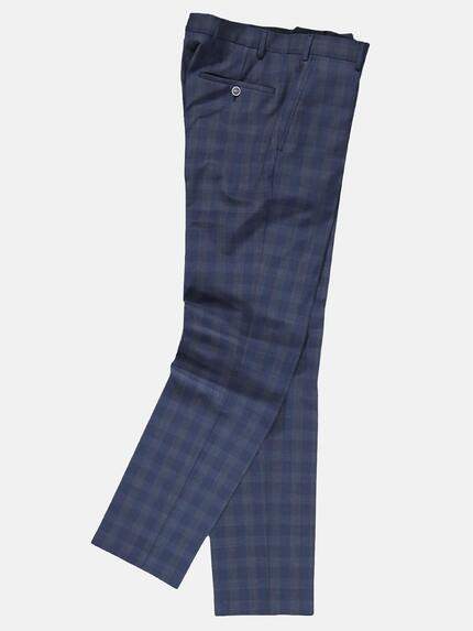 emilio adani Herren karierte Business-Hose Blau 29029 emilio adani Herren karierte Business-Hose Blau 29029