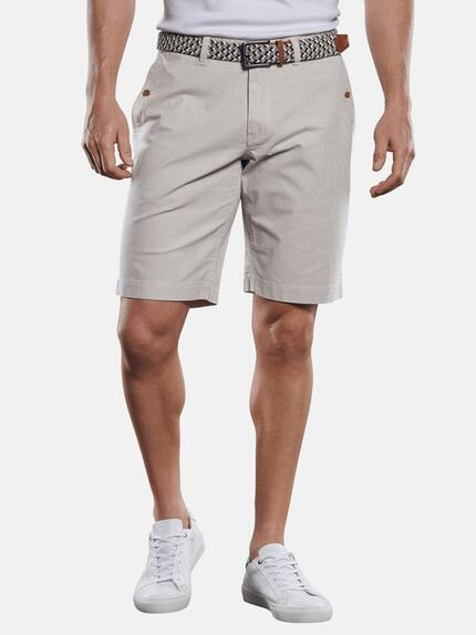 engbers Chino-Shorts in Seersucker-Optik Ecru