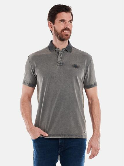 engbers Polo-Shirt regular Dunkelgrau