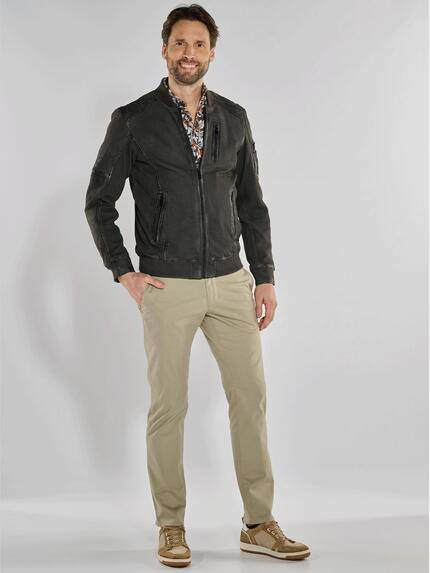 engbers Herren Lederjacke aus Nubuk-Leder Grau 36506 engbers Herren Lederjacke aus Nubuk-Leder Grau 36506