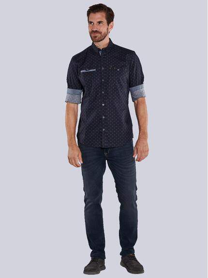engbers Herren Langarm-Hemd gemustert Blau 36163 engbers Herren Langarm-Hemd gemustert Blau 36163