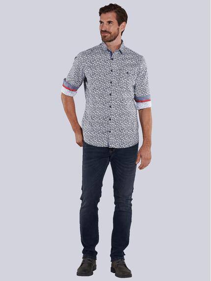 engbers Herren Langarm-Hemd gemustert Brilliantblau 36010 engbers Herren Langarm-Hemd gemustert Brilliantblau 36010