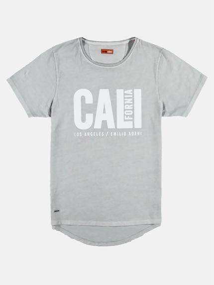 emilio adani Herren Statement-Print T-Shirt Grau 27313 emilio adani Herren Statement-Print T-Shirt Grau 27313
