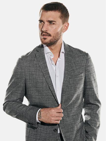 emilio adani Herren Anzug-Sakko slim fit Grau 32039 emilio adani Herren Anzug-Sakko slim fit Grau 32039