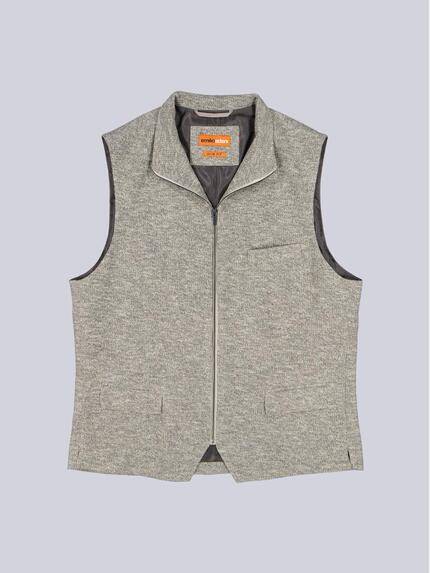 emilio adani Herren Sakko-Weste slim fit Beige 39138