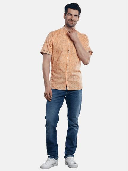engbers Herren Kurzarmhemd aus Leinen Blutorange 31301 engbers Herren Kurzarmhemd aus Leinen Blutorange 31301