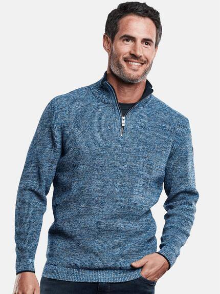 engbers Herren Softer Stehkragenpullover Himmelblau 28898