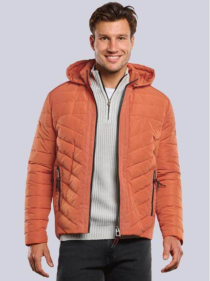 engbers Steppjacke mit abnehmbarer Kapuze Rostorange