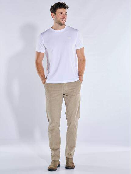 emilio adani Herren Chino Hose aus Cord Dunkelbraun 39344