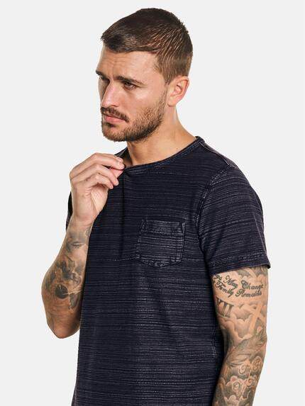 emilio adani Herren T-Shirt gestreift Grau 32705 emilio adani Herren T-Shirt gestreift Grau 32705