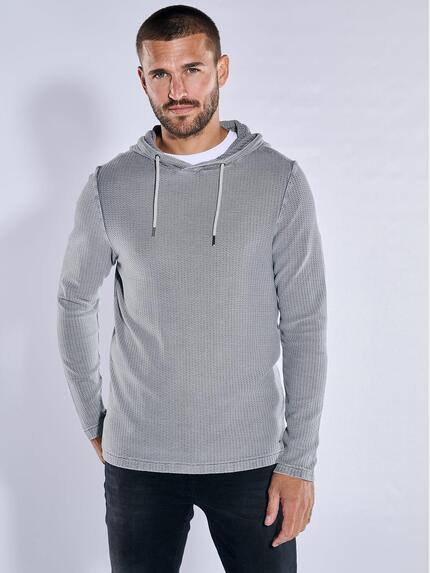 emilio adani Herren Langarm-Shirt slim fit Grau 37727