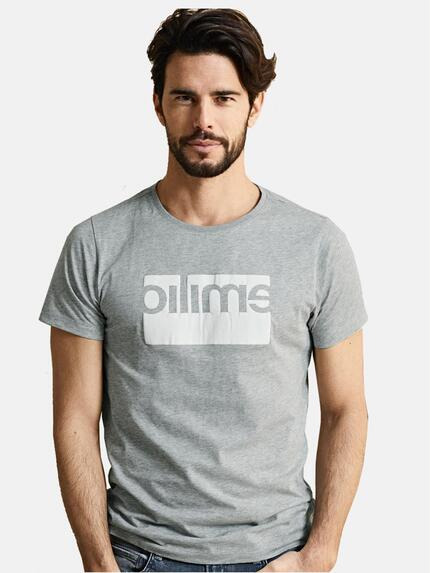 emilio adani Rundhals T-Shirt Silbergrau