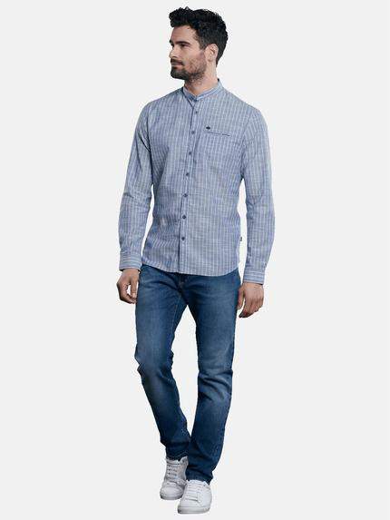 engbers Herren Langarm-Hemd gestreift Brilliantblau 32394 engbers Herren Langarm-Hemd gestreift Brilliantblau 32394