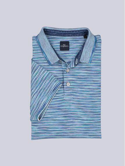 engbers Herren Polo-Shirt meliert Hellblau 38924 engbers Herren Polo-Shirt meliert Hellblau 38924