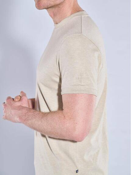 ENGBERS GERMANY Herren T-Shirt Baumwoll-Hightechmaterial Beige 38570 ENGBERS GERMANY Herren T-Shirt Baumwoll-Hightechmaterial Beige 38570