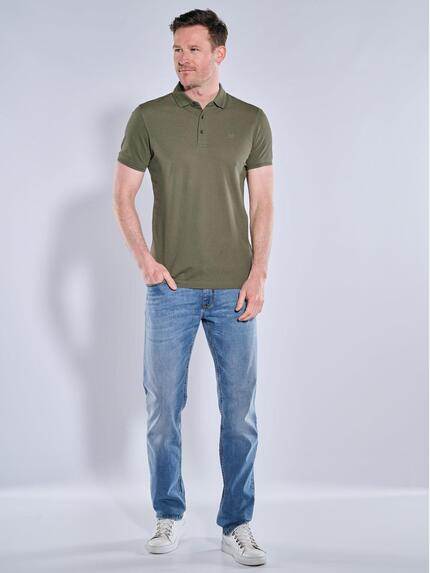 ENGBERS GERMANY Herren Polo-Shirt aus Pima-Baumwolle Oliv 38555 ENGBERS GERMANY Herren Polo-Shirt aus Pima-Baumwolle Oliv 38555