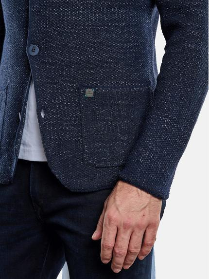 engbers Herren Strick-Sakko meliert Blau 34218 engbers Herren Strick-Sakko meliert Blau 34218