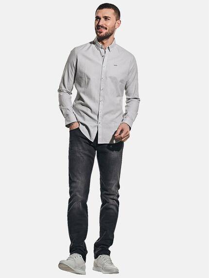 emilio adani Herren Printhemd mit feiner Struktur Grau 30324 emilio adani Herren Printhemd mit feiner Struktur Grau 30324