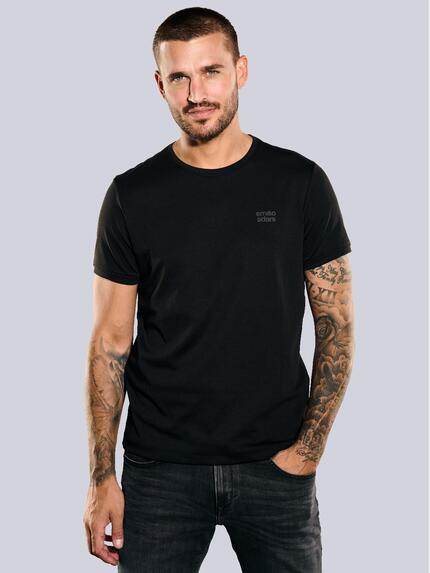 emilio adani Basic-Shirt regular Schwarz