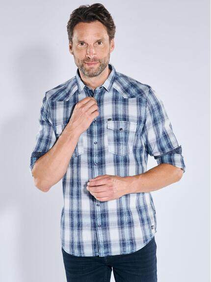 engbers Herren Langarm-Hemd kariert Brilliantblau 39211 engbers Herren Langarm-Hemd kariert Brilliantblau 39211