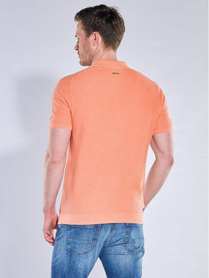 engbers Herren Modisches Strick-Polo Orange 40644