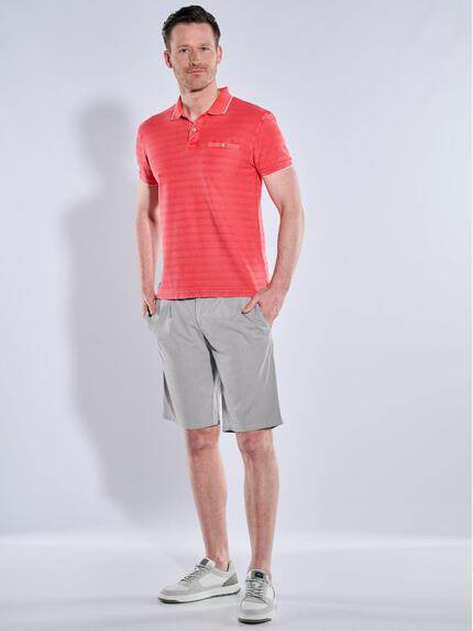 engbers Herren Polo-Shirt gestreift Hellrot 38920 engbers Herren Polo-Shirt gestreift Hellrot 38920