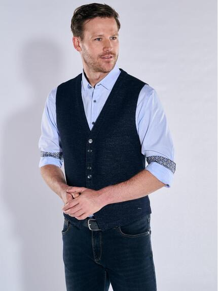 engbers Sakko-Weste regular Saphirblau