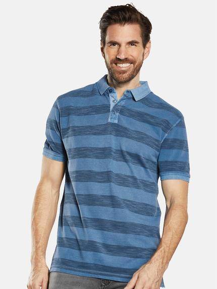 engbers Herren Polo-Shirt gestreift Petrolblau 34824 engbers Herren Polo-Shirt gestreift Petrolblau 34824