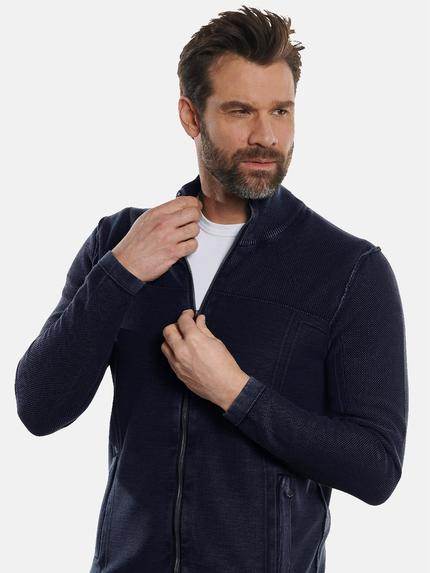 engbers Herren Cardigan mit Strukturwechsel Anthrazit 32694 engbers Herren Cardigan mit Strukturwechsel Anthrazit 32694