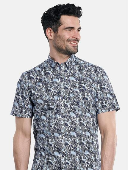 engbers Herren Hemd kurzarm Mittelblau 30665 engbers Herren Hemd kurzarm Mittelblau 30665