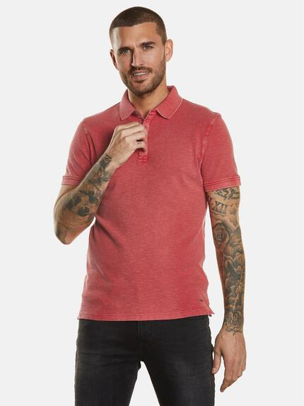 emilio adani Polo-Shirt strukturiert Signalrot