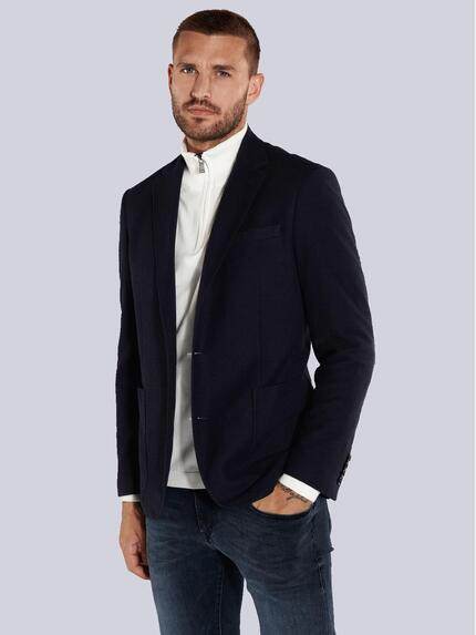 emilio adani Freizeit-Sakko slim fit Saphirblau