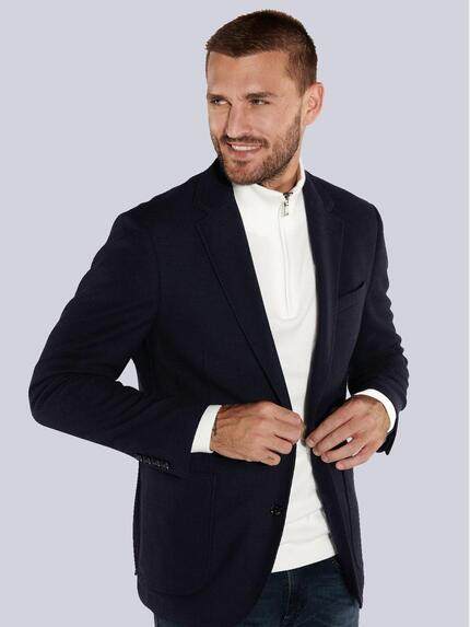 emilio adani Herren Freizeit-Sakko slim fit Blau 36015