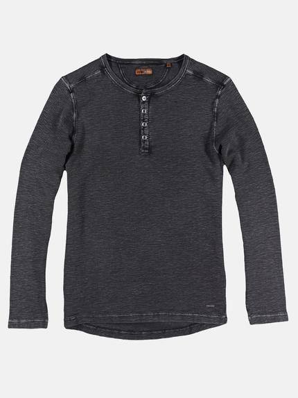 emilio adani Herren Henleyshirt mit authentischer Waschung Grau 29642 emilio adani Herren Henleyshirt mit authentischer Waschung Grau 29642
