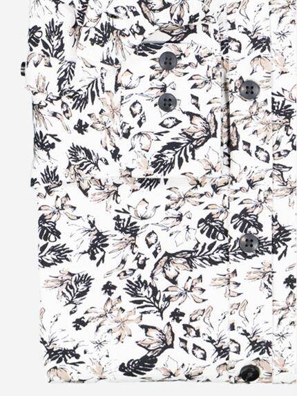 engbers Herren Jersey-Hemd slim fit Braunbeige 38173