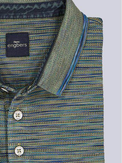 engbers Herren Polo-Shirt meliert Khaki 38923 engbers Herren Polo-Shirt meliert Khaki 38923