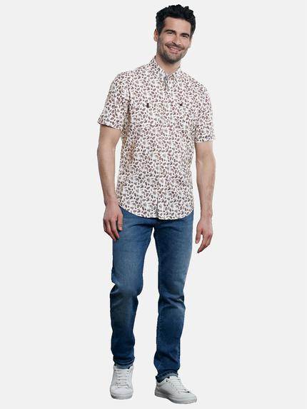 engbers Herren Kurzarm-Hemd gemustert Bordeaux 30780 engbers Herren Kurzarm-Hemd gemustert Bordeaux 30780