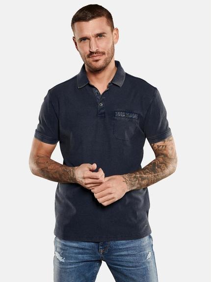 emilio adani Polo-Shirt uni Saphirblau