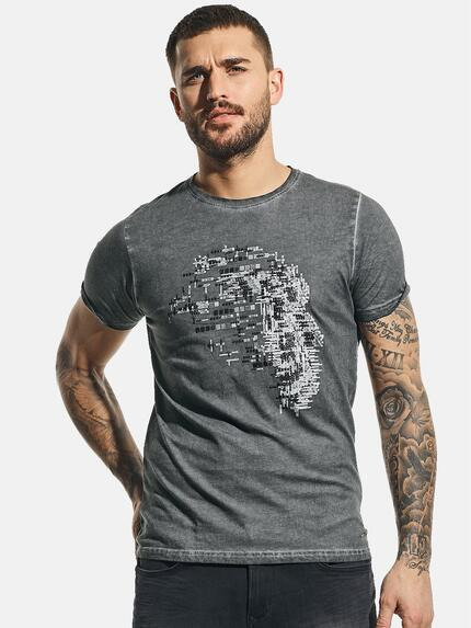 emilio adani Rundhals T-Shirt Anthrazit