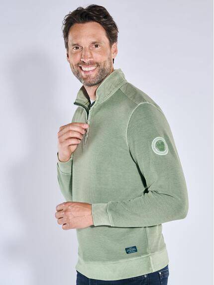 engbers Herren Sweatshirt in Satin-Warenqualität Khaki 39425 engbers Herren Sweatshirt in Satin-Warenqualität Khaki 39425